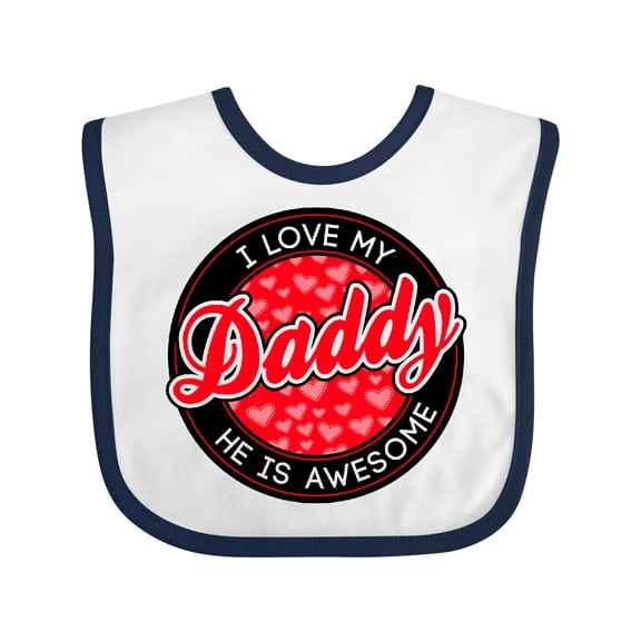 Inktastic I Love My Daddy Boys or Girls Baby Bib