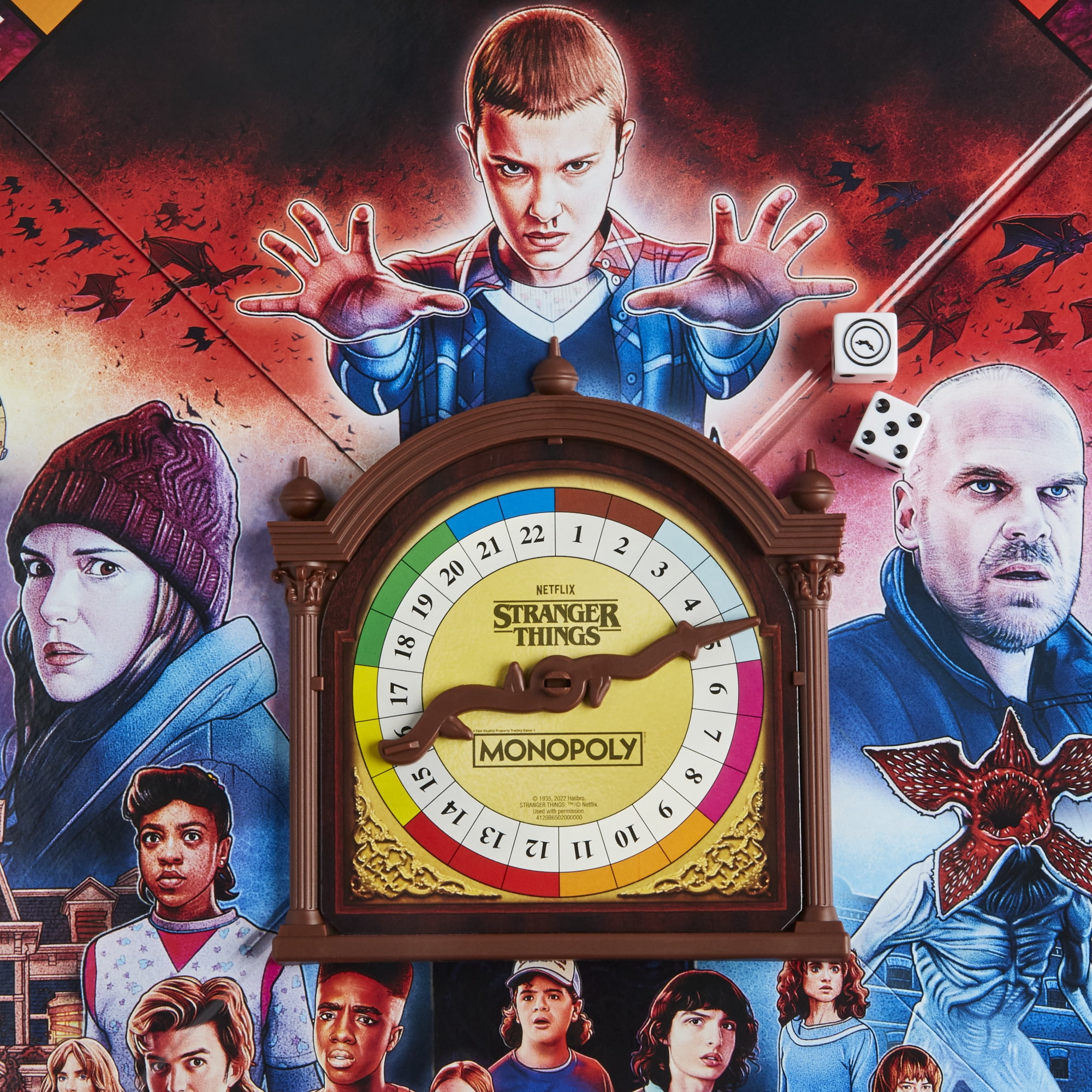  Monopoly: Netflix Stranger Things Edition Board Game for Adults  and Teens Ages 14+, Game for 2-6 Players, Inspired by Stranger Things  Season 4, Multicolor : Toys & Games
