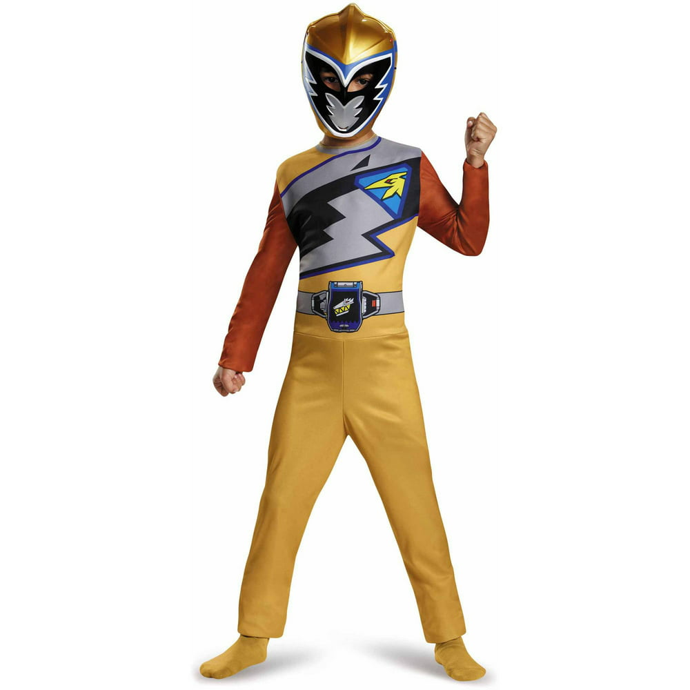 Gold Power Ranger Dino Charge Basic Child Halloween Costume - Walmart.com - Walmart.com