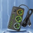 thumbnail image 1 of Liquidation de Fin de Saison JASKFLY Multiprise Parafoudre 3 Prises 3000W avec 7 USB Bouton Marche/arrêt Rallonge de 78,7 Pouces avec Plusieurs Prises USB pour Bureau Chambre, 1 of 8