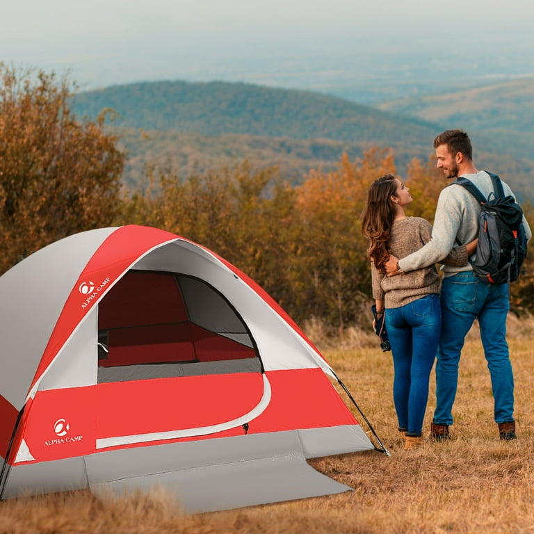 Alpha Camper Hiking 2-Person Lightweight Dome Tent with