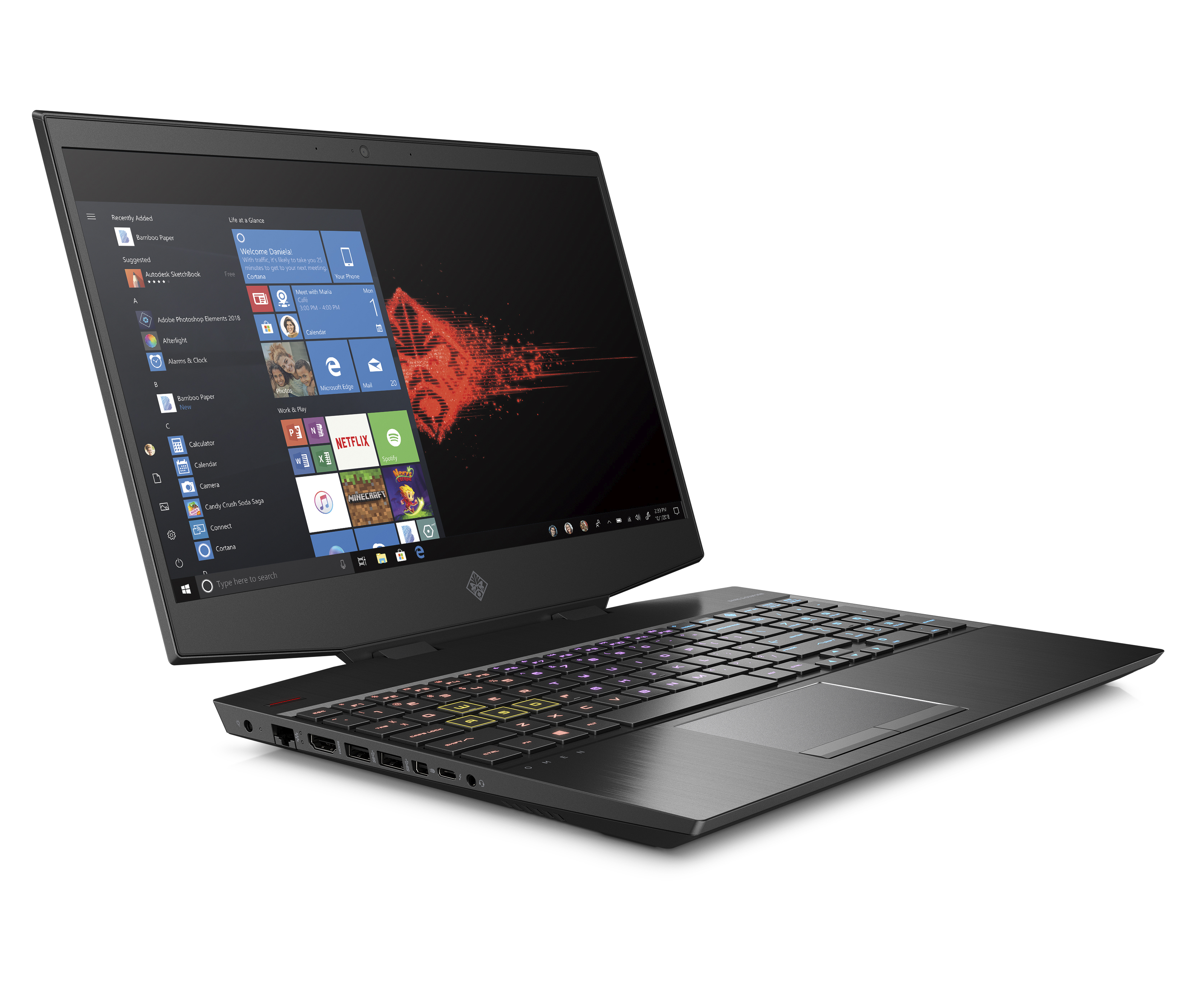 HP OMEN Laptop 15-dh1020nr 15.6" With Intel Core i7-10750H 8GB DDR4 512GB SSD Windows 10 Home Laptop - image 3 of 4