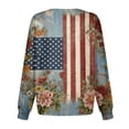 thumbnail image 5 of 4th Of July Trendy Jackets for Women 250th Anniverasry Funny Floral Flag Printed Scrub Jacket Nursing Uniform Shirts with Pockets, 5 of 5