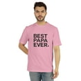 thumbnail image 1 of Inkmeso T-Shirt à Col Rond pour Hommes avec Imprimé Graphique Best Papa Ever.€ T-Shirt pour la Fête des Pères, 1 of 7