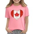 thumbnail image 4 of ITSAME T-Shirt for Boys Girls, Short Sleeve Round Neck Heart Print Kids Casual Fashion Loose Pullover Pink Size 3T, 4 of 6