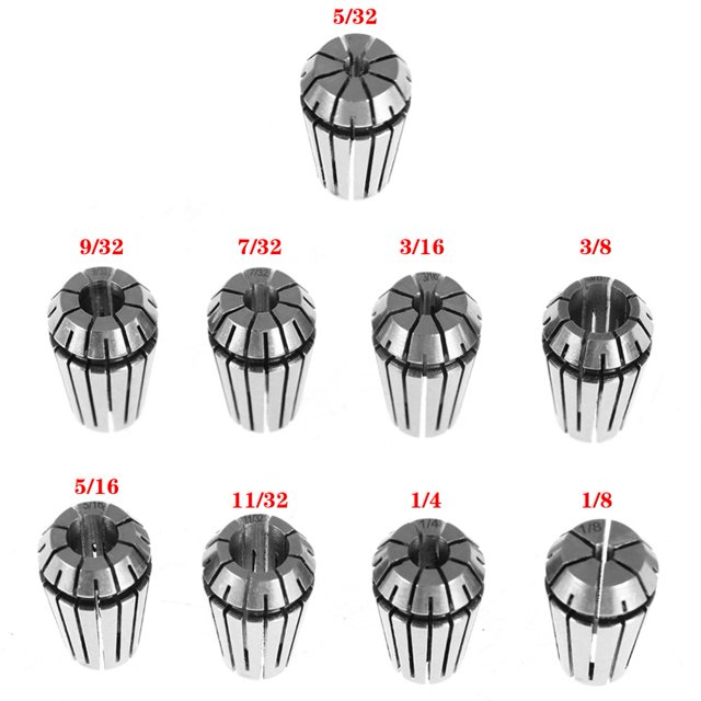ER11/ER16/ER20/ER25/ER32/ER40 Spring Collet Set For CNC Milling Lathe Machine