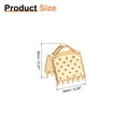 thumbnail image 2 of Unique Bargains 280Pcs Ribbon Crimp Clamp Ends, 6mm Bookmark Pinch Crimp Ends, Fasteners Clasp Crimp Ends, Light Golden, 2 of 6