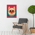 thumbnail image 2 of Cute Geometric Pomeranian Dog Illustration Large Wall Art Poster Print Thick Paper 18X24 Inch, 2 of 4