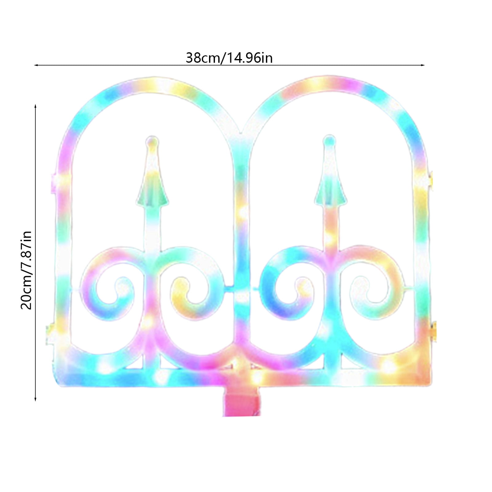 CSSAD RGB Outdoor Ground Lights, Solar Fence Lights Pathway Lights, Waterproof Walkway Lighting, Gardening Decorative Light for Yard Lawn Patio Best for Holiday Party