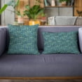 thumbnail image 2 of Plutus Sapphire New Planet Cut Velvet Luxury Throw Pillow - Double sided 26" x 26", 2 of 2