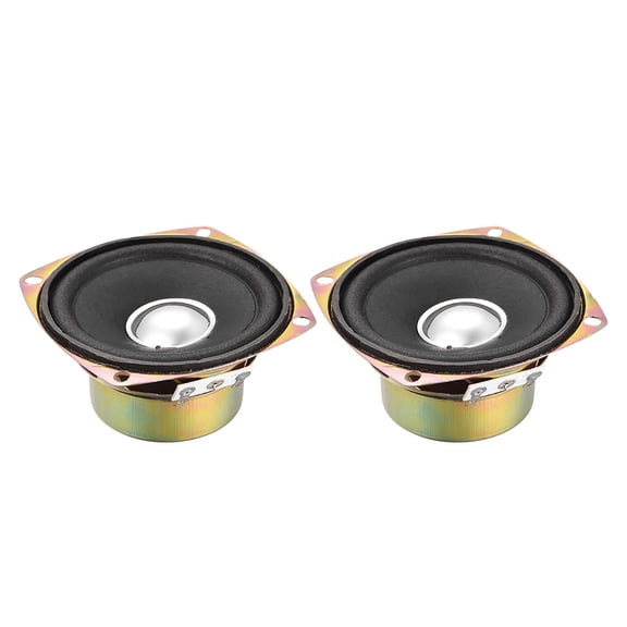 10W 4 Ohm 3 Inch 78x78x39mm Anti-magnetic Speaker Tweeter Speakers 2PCS