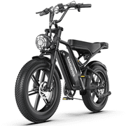 Tamobyke T60 Electric Bike for Adults, 750W 28 MPH, 48V 18.2Ah Battery, 20" Fat Tire E-Mountain Bike, Full Suspension, UL2849