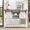 White, variant on Entryway Console Table with Sliding Barn Doors & Storage Shelf for Living Room, Hallway, Gray