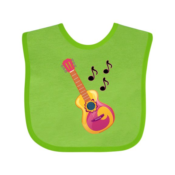 Inktastic Guitar Music Retro Musician Boys or Girls Baby Bib