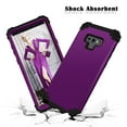 thumbnail image 4 of JTCASES for Samsung Galaxy Note 9 Case, Drop Resistant Corners, Wireless Charging, Heavy Duty Shockproof Hybrid Hard PC Bumper, Camera Protection, Skin-feel Anti-scratch Tough Cover, Purple, 4 of 9