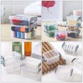thumbnail image 3 of MasteelfCA 4 Pcs Desktop Storage Cases Transparent Jewelry Organizers Stackable Boxes, 3 of 7