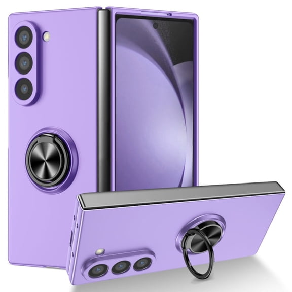 Slim Protective Cover with Ring Grip for Samsung Galaxy Z Fold 7 - Purple