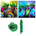 thumbnail image 4 of ZPAQI SaintPatrick Celebration Hat Green Cowboy Hat Holiday Festival Party Supplies, 4 of 9