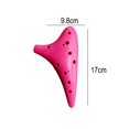 thumbnail image 2 of Idea de regalo de ocarina Alto C de plástico de 12 agujeros para músico principiante, fácil de aprender, 2 of 5