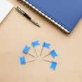 Map Pin Shape Blue SWETRACE 60Pcs Map Push Pins Blue Flag Shape Decorative Marking Pins ...