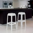 thumbnail image 2 of Compamia Fox 30" Polycarbonate Patio Bar Stool in Glossy White, 2 of 3