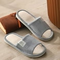 thumbnail image 4 of Chenyee Open Toe House Slippers for Women Comfortable Indoor Non Slip Breathable Home Slide Shoes, 4 of 5