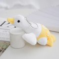 thumbnail image 4 of Lindo colgante de ganso con flores, juguete de peluche de dibujos animados, muñeco de ganso blanco grande, bolso colgante, llavero de muñeca, 4 of 4