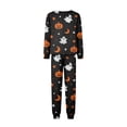 thumbnail image 5 of Halloween Family Pajamas Set with Moon Star Print, Breathable Long Sleeve Matching Halloween Pajamas for Whole Family, Classic Family Halloween Pajama Set Sleepwear, 5 of 7
