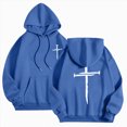 thumbnail image 2 of YIWULA Men's Zip-Up Hoodies Solid Hip-Hop Y2K Oversize Wash Old Craft Basic Hoodies Heavyweight Casual Fit Sweatshirt(XXXL,Blue), 2 of 8