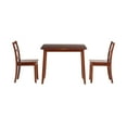 thumbnail image 4 of Linon Breia 3-Piece Dining Set Extendable Storage Tabletop in Cherry Wood Finish, 4 of 16