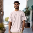 thumbnail image 3 of Dalix Ghost Midweight Embroidered Cotton Tee Jersey Mens in Pink M Medium, 3 of 5