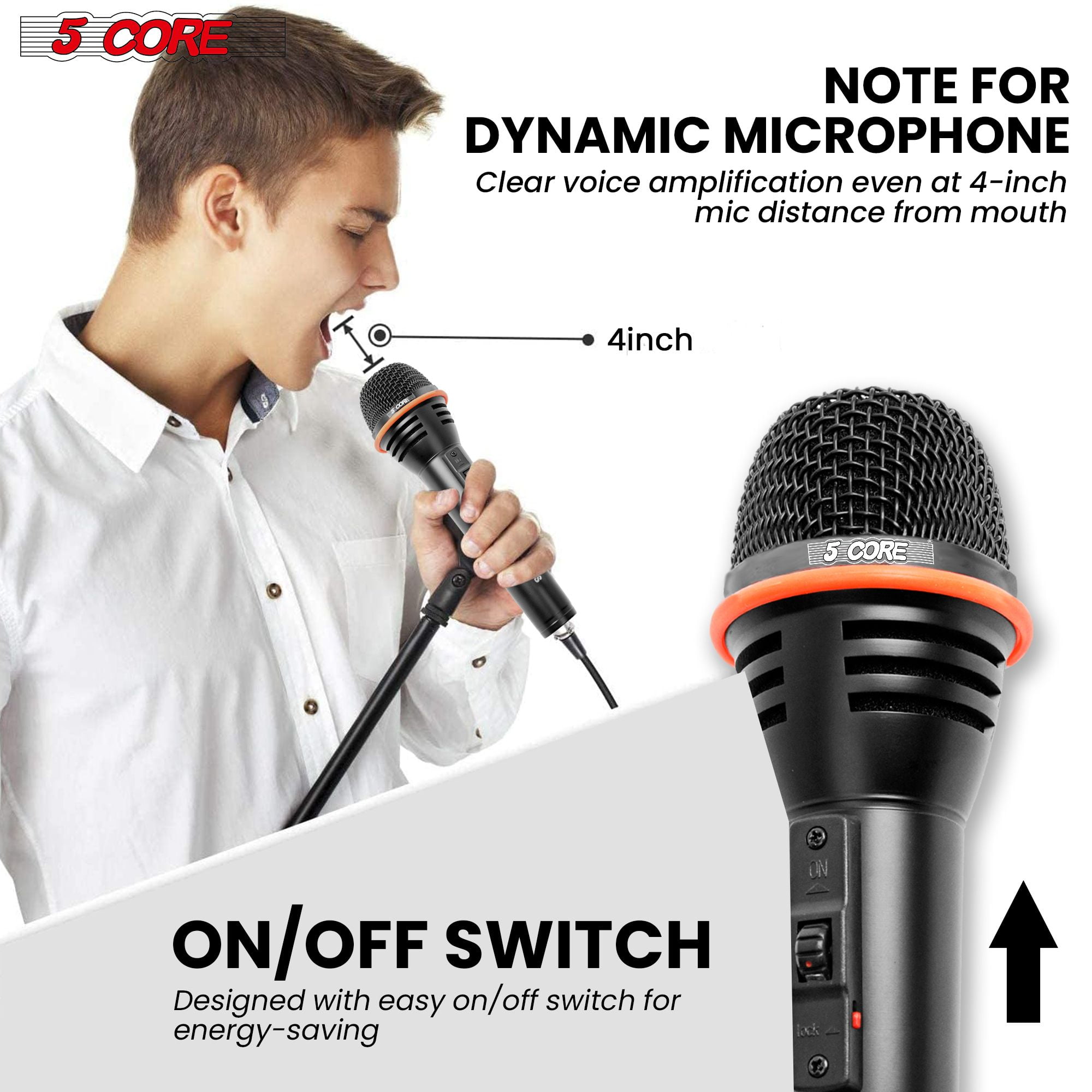 Microphone Dynamic Mic Karaoke Singing Studio XLR Mics Handheld Microfono