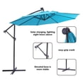 thumbnail image 4 of Patio Umbrella, Solar Patio Umbrella with 32 LED Lights, Air Vent and Crank System, 10Ft Solar LED Hanging Patio Umbrella, 4 of 7