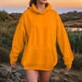 thumbnail image 2 of Hessimy Hoodies For Women Drawstring Cute Hoodies Fall Jacket Oversized Casual Sweatshirts With Pocket Essentials Hoodie Pullover Women Blouses sweatshirts for teen girls(A57-Orange,XXL), 2 of 5