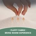 thumbnail image 4 of NAIZEA Japanese Floor Mattress, 4" Thick Sherpa Fleece Folding Roll Up Futon Mattress, Reversible and Foldable Sleeping Pad, 4 of 9