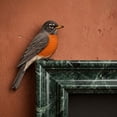 thumbnail image 5 of Diceymbol 9 Inch Wooden Robin Door Topper, Handcrafted Realistic Bird Corner Decor for Door Frames Shelves and Picture Frame Corners, Gift for Bird Lovers, 5 of 6