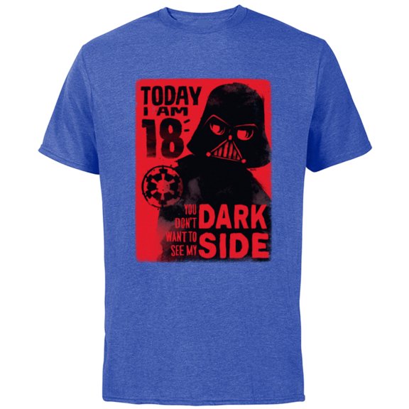 Star Wars Darth Vader 18th Birthday - Short Sleeve Cotton T-Shirt for Adults - Customized-Royal Heather