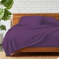 thumbnail image 4 of 800 Thread Count 100% Egyptian Cotton Sheet Set, 4 Pc Set, Sateen Weave,Soft Luxury Bedding, Fits Upto 15" Inch Deep Pocket (Plum Solid, King Size), 4 of 7