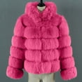 thumbnail image 5 of Azrian Winter Coats for Women,Warm Fluffy Faux Fur Jackets,Plus Size Womens Ladies Solid Warm Faux Coat Jacket Winter Turn Down Collar Outerwear Fuzzy Jacket Coat Jackets for Women, 5 of 5
