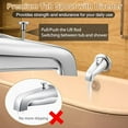 thumbnail image 4 of Tub Spout with Rear Diverter, Bathtub Spout Fitting 1/2-Inch or 3/4-Inch IPS, 5-1/4 Inch Length Bathroom Bathtub Faucet with Adapter, Chrome Finish Chrome Chrome Chrome, 4 of 5