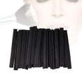 thumbnail image 3 of 100pcs Makeup Brush Mesh Cover Cosmetic Brush Protector Net Sleeve Guards (Black), 3 of 5