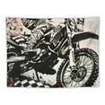 thumbnail image 5 of Autua Dirt Bike Tapestry Wall Hanging Unique Style Graphic Tapestries Home Wall Decor Art for Living Room Bedroom Farmhouse Dorm 60x50inch, 5 of 6