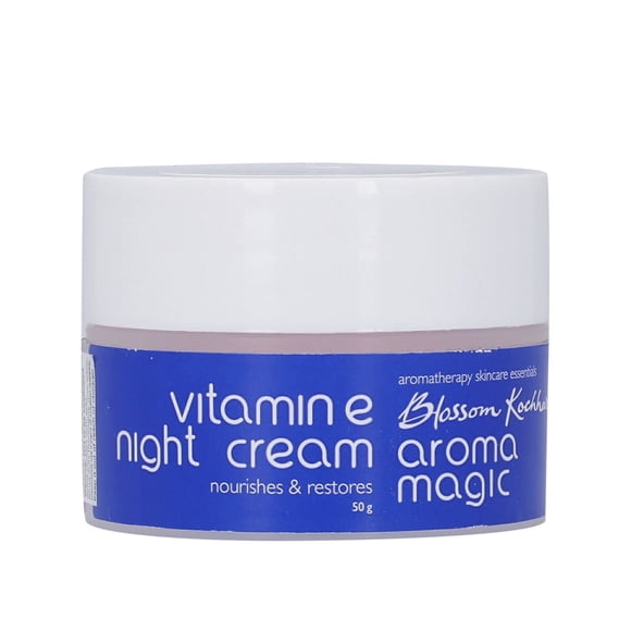 Crema facial de noche con vitamina E Aroma Magic | Hidratante facial antienvejecimiento | Crema nutritiva y reparadora de noche | para un brillo saludable y radiante | 1,76 onzas (50g)