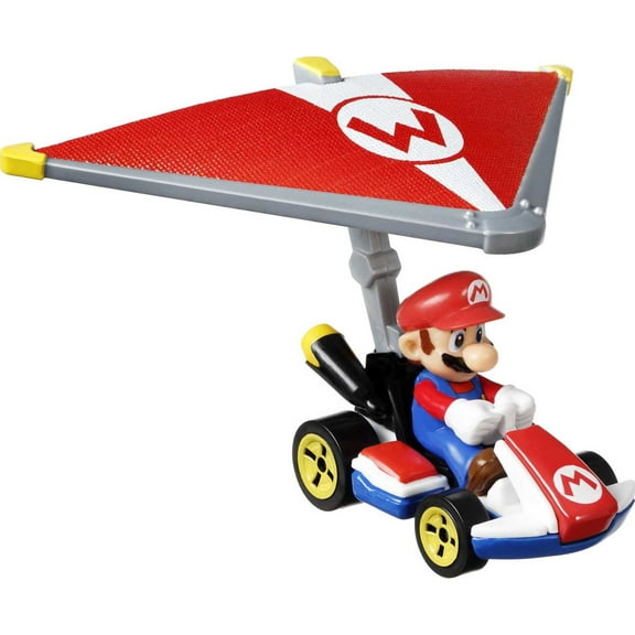 Hot Wheels Mario Kart Characters Car with Glider for Ages 3 Years Old & up