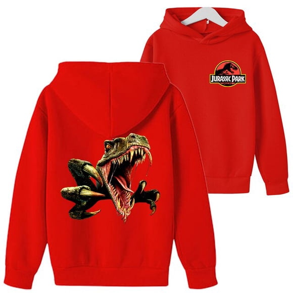 Jurassic Park Autumn Hoodie Dinosaur Kids Clothes Boys Clothes Girl Sweatshirt Cosplay Hoodies Jurassic World Kawaii clothes HOEMLIN