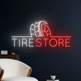 thumbnail image 2 of Handmadetneonsign Tire Store Neon Sign, Tire Shop Led Sign, Automotive Tire Led Light, Home Decor, 2 of 5