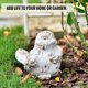 thumbnail image 4 of Sungmor Estatua de Pájaro para Exterior, escultura de cemento para patio, jardín y césped; gran estatua de piedra para deco interior/exterior; divertida figura animal, regalo ideal de jardinería, 4 of 7