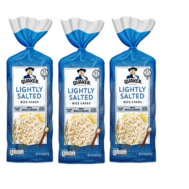 Quaker Lightly Salted Gluten Free Rice Cakes pack of 3