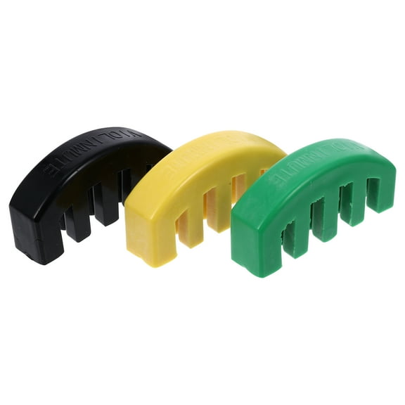 Masteelf Assorted Color Rubber Violin Practice Mute for Beginners Easy to Use Durable Gift Set of 3
