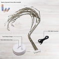 thumbnail image 6 of Amerteer DIY Led Desk Tree Lamp, Desk Table Decor 108 Pearl LED Lights for Home,Bedroom, Indoor,Wedding Party,Decoration Touch Switch Battery Powered or USB Adapter, 6 of 9